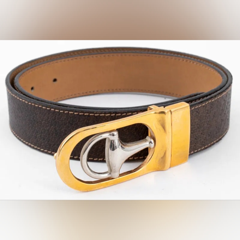 Gucci Brown Leather Belt